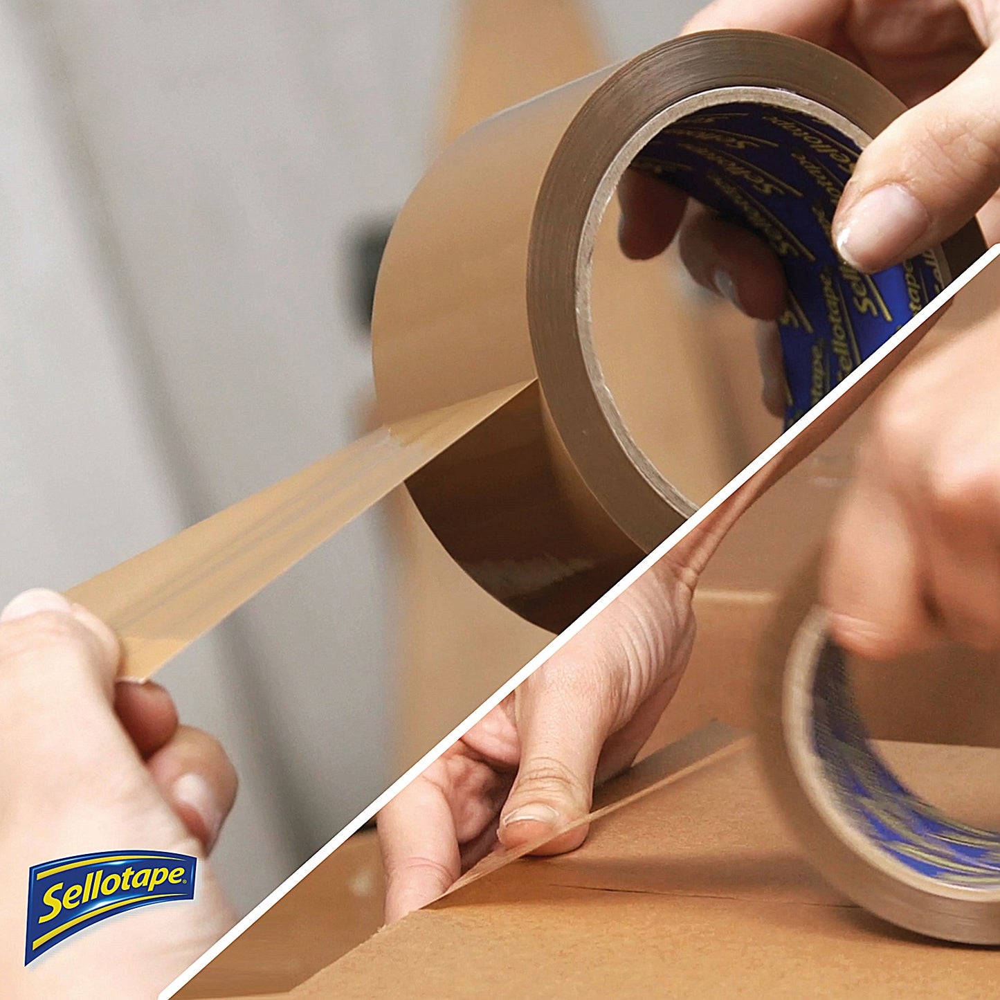 Sellotape Brown Parcel Tape, 48mmx50m, Pack of 8