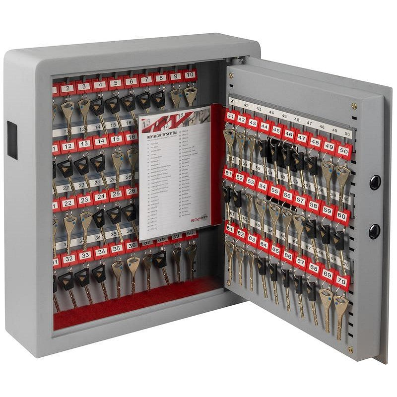 Securikey Electronic Key Safe 70 Key Cabinet Grey KZ070-ZE