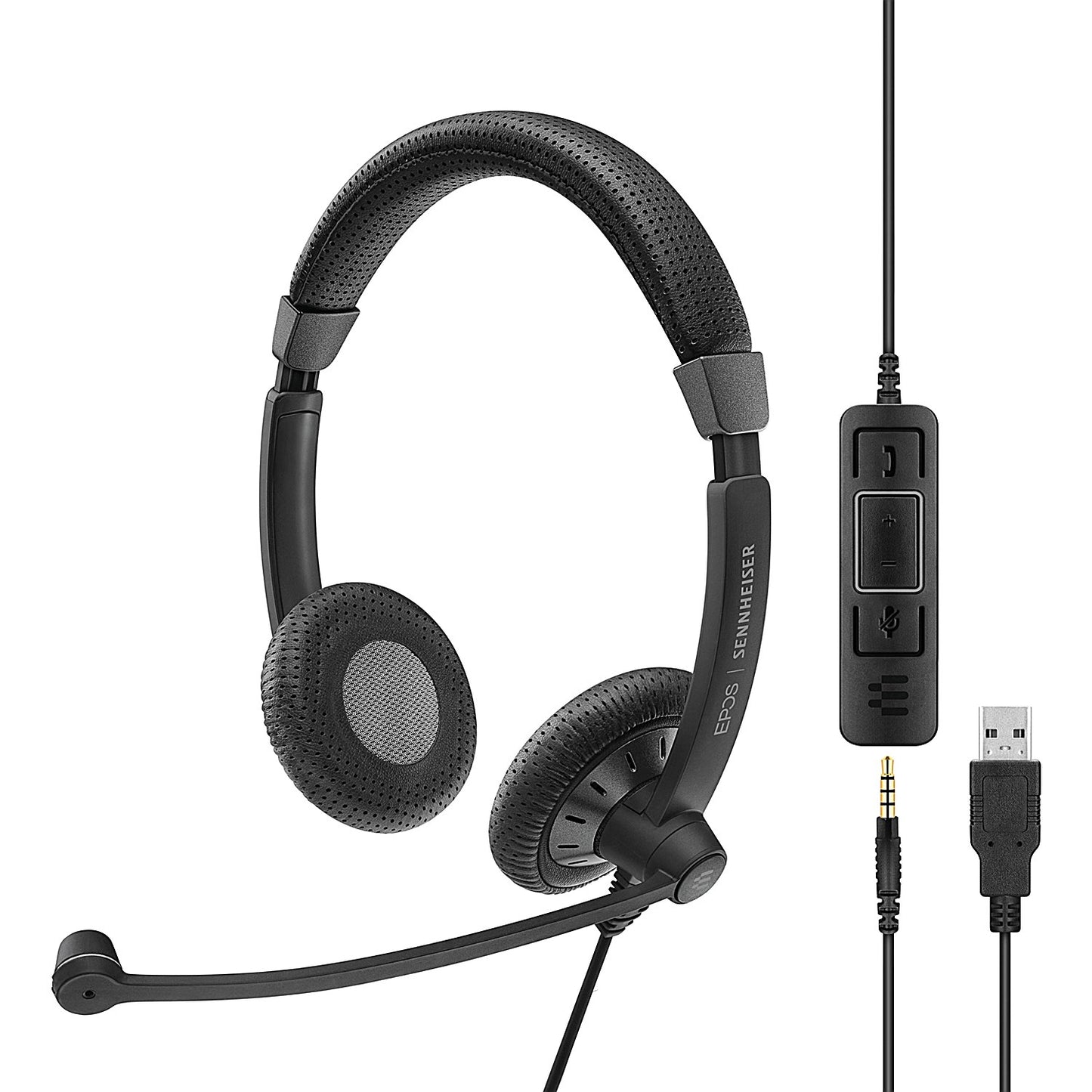 Epos SC 75 USB MS Wired Binaural Headband Headset Black 1000635