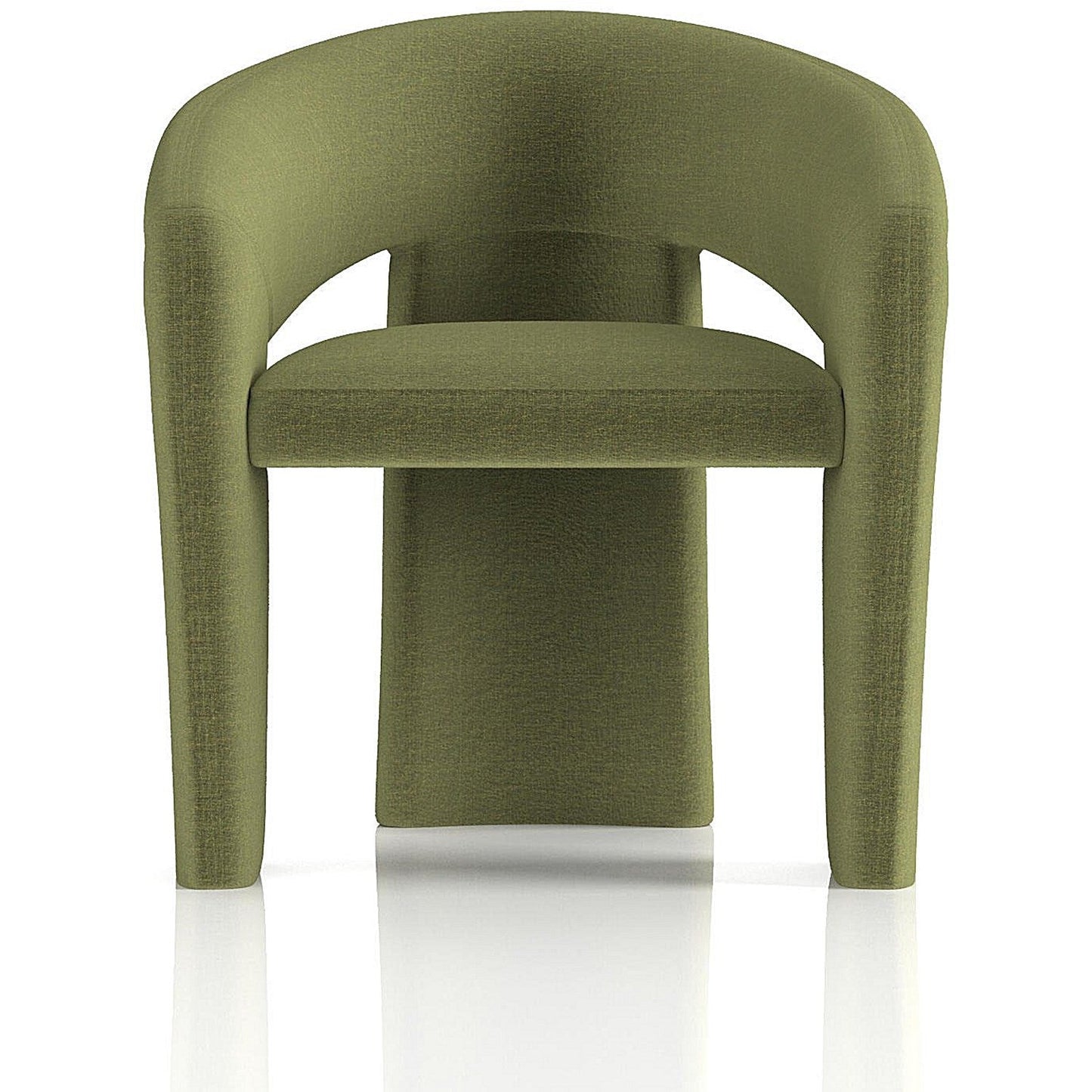 Boho Accent Chair, Forest Green