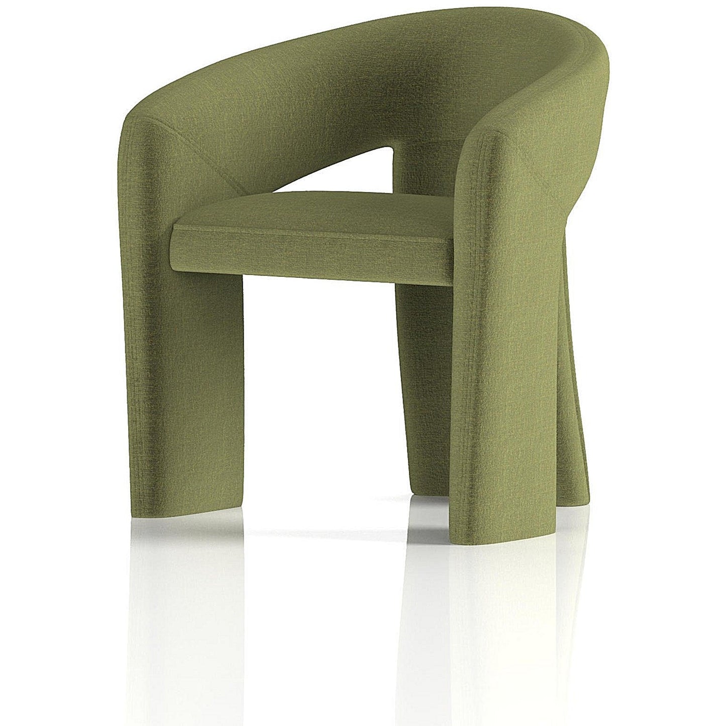 Boho Accent Chair, Forest Green