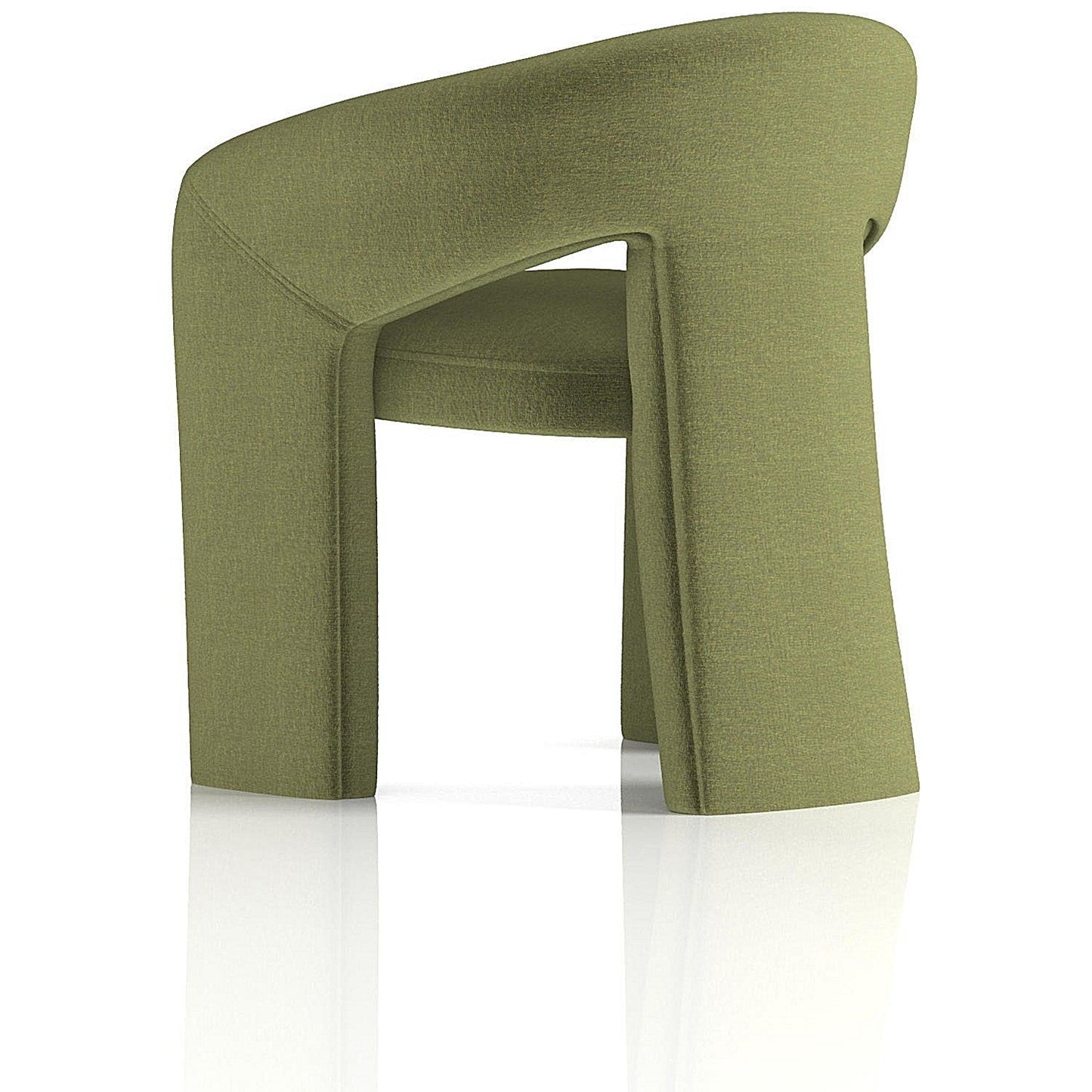 Boho Accent Chair, Forest Green