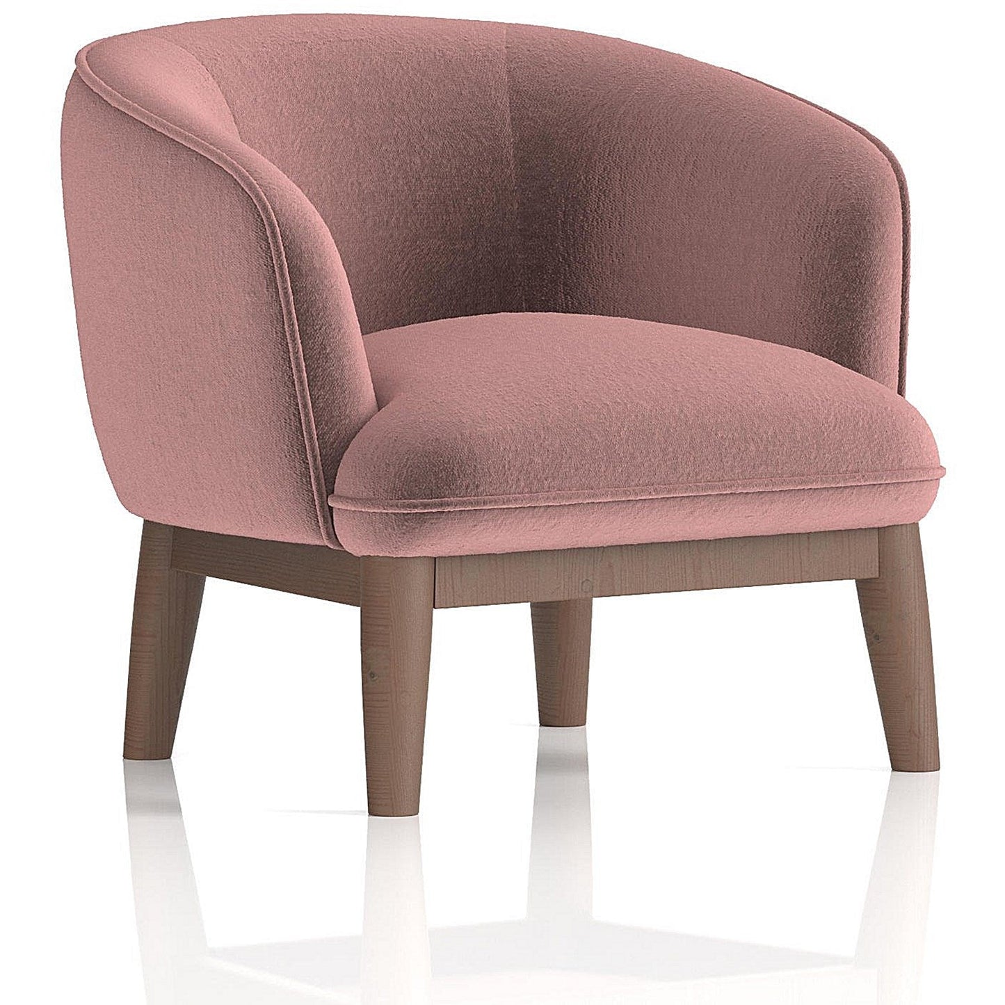Lulu Accent Chair, Old Rosa