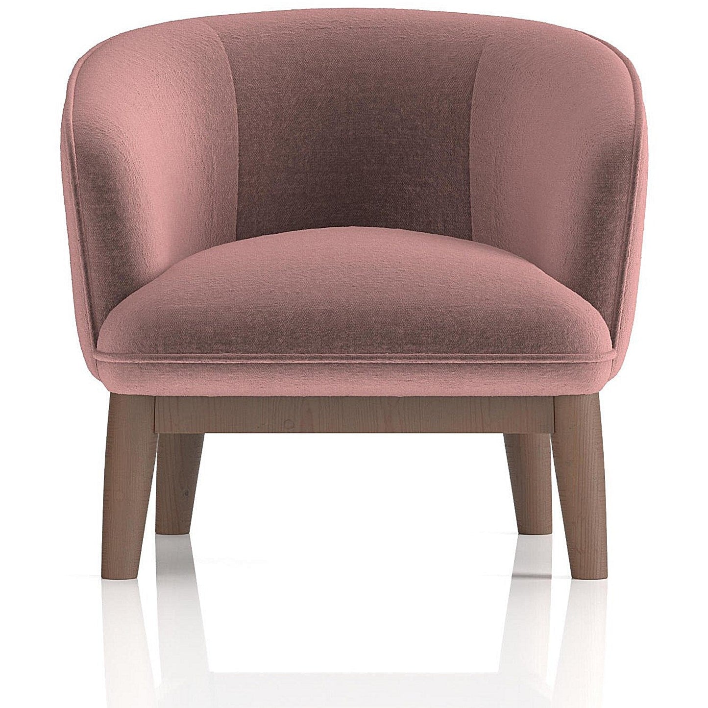 Lulu Accent Chair, Old Rosa