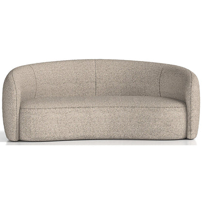 Phoebe Curved Sofa, Cream Boucle Fabric