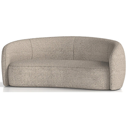 Phoebe Curved Sofa, Cream Boucle Fabric