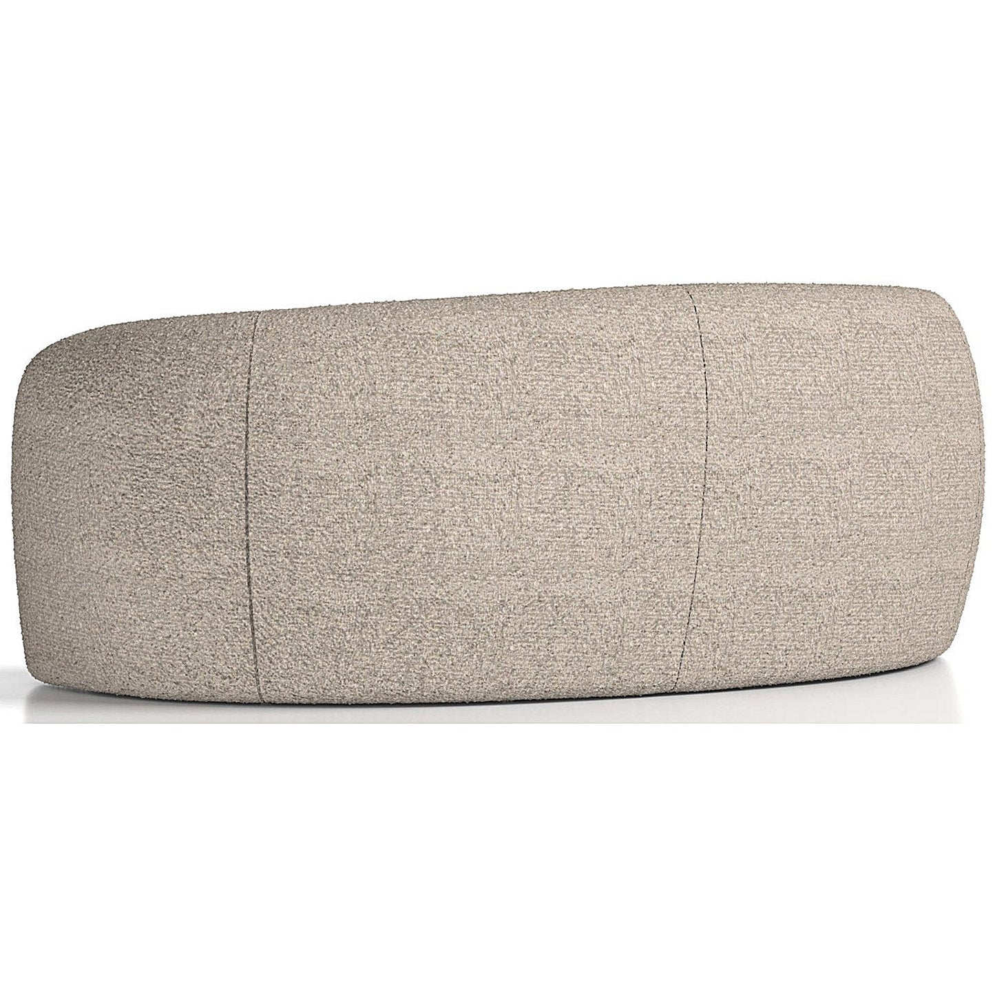Phoebe Curved Sofa, Cream Boucle Fabric