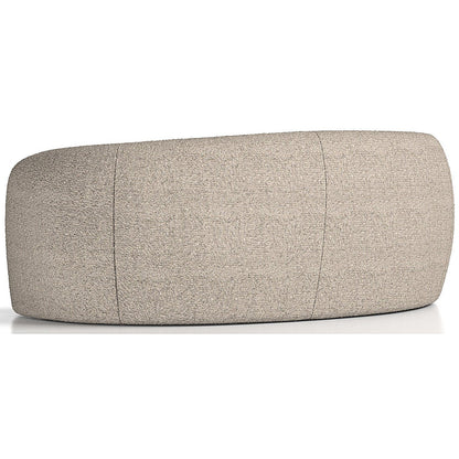 Phoebe Curved Sofa, Cream Boucle Fabric