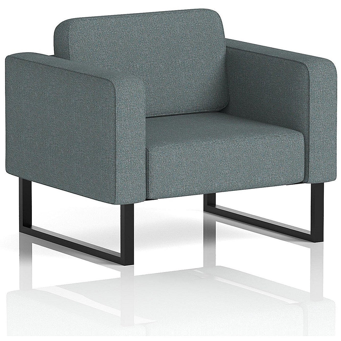 Brixworth Armchair, With Black Legs, In Main Line Flax Fabric, Westminster