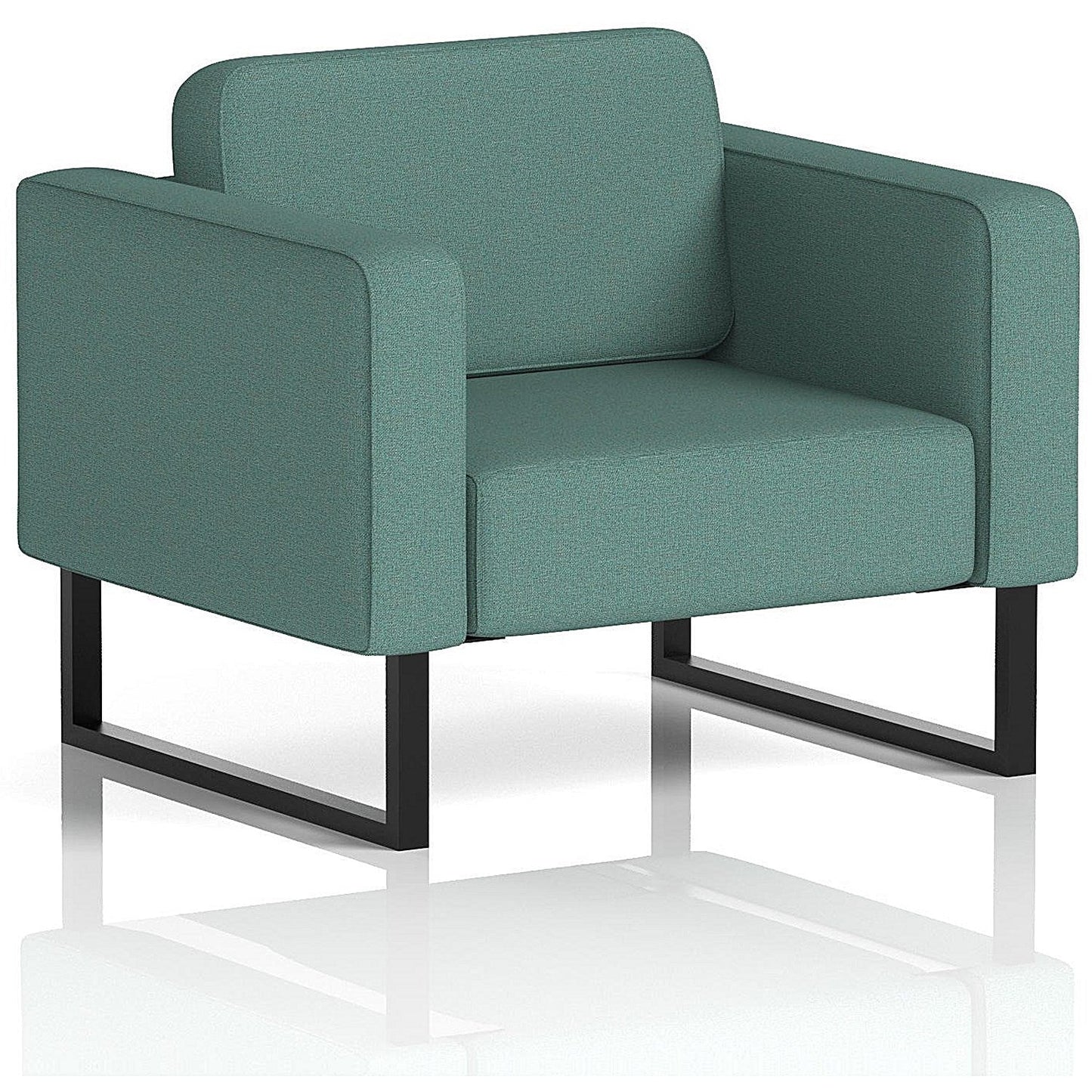 Brixworth Armchair, With Black Legs, In Sumi Fabric, Handa