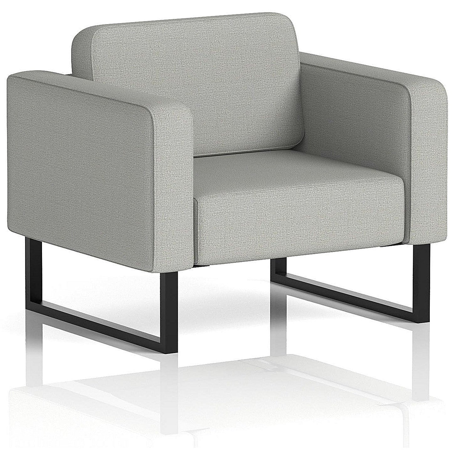 Brixworth Armchair, With Black Legs, In Sumi Fabric, Tokyo