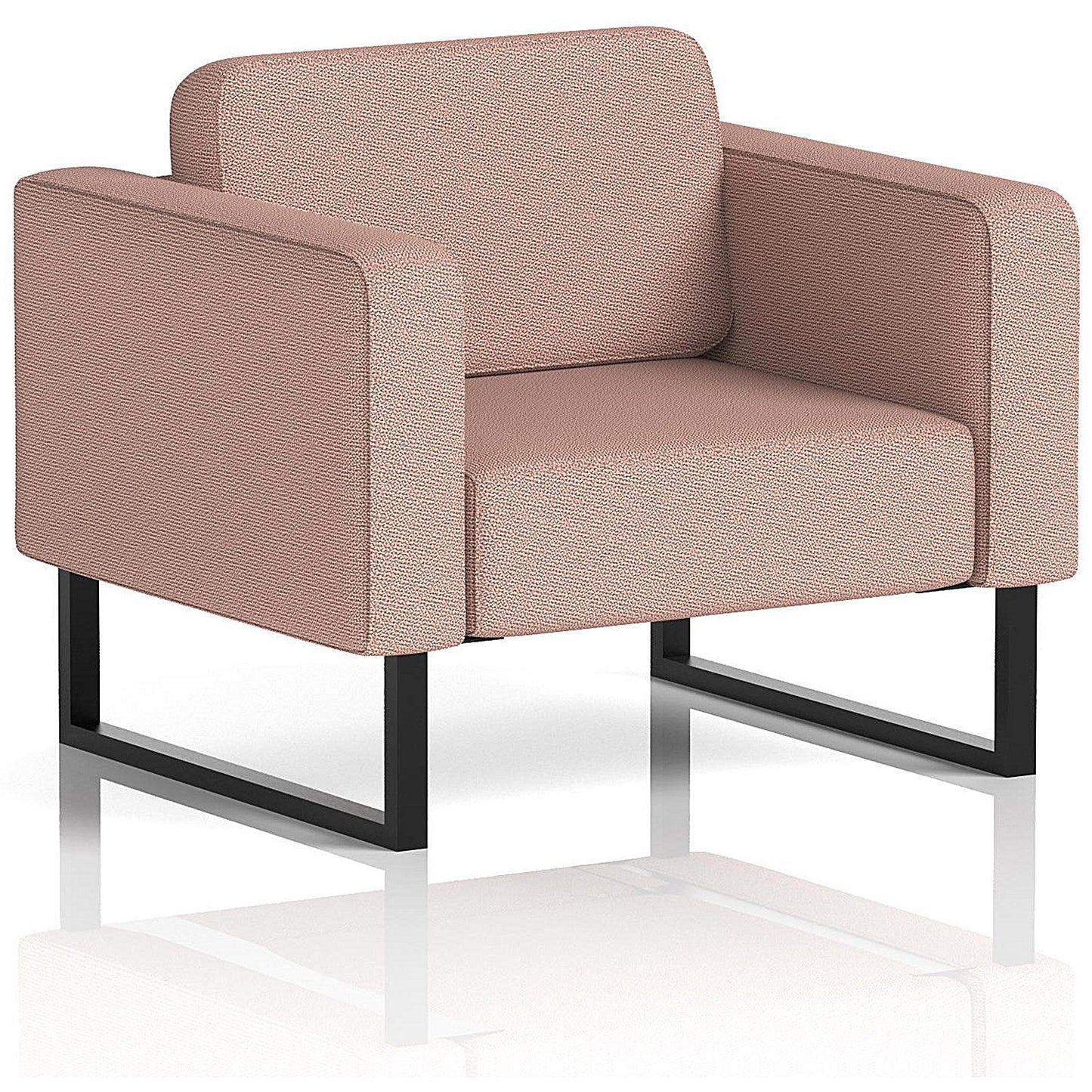 Brixworth Armchair, With Black Legs, In Yoredale Fabric, Kidstone