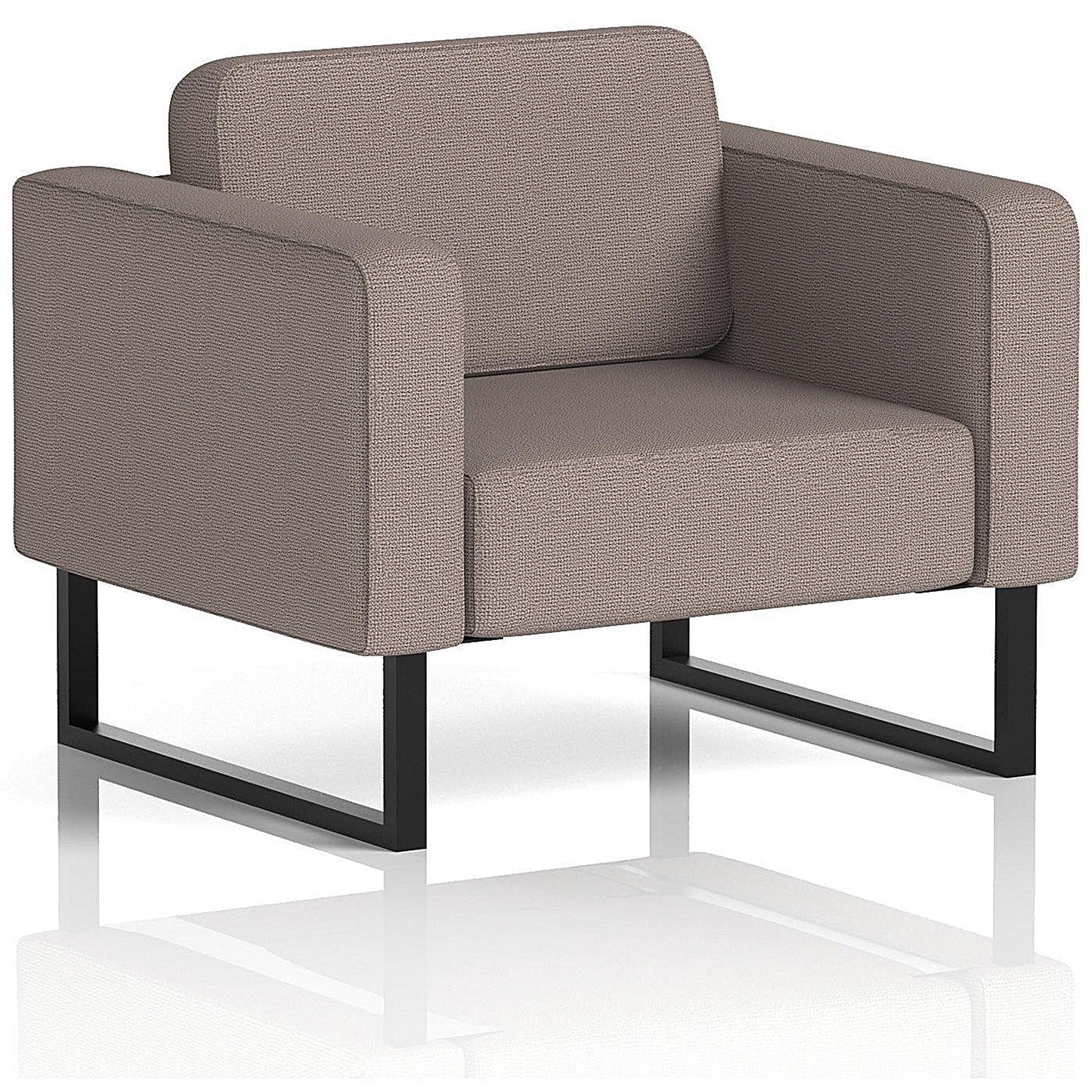 Brixworth Armchair, With Black Legs, In Yoredale Fabric, Settle