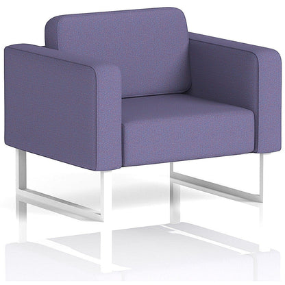 Brixworth Armchair, With White Legs, In Synergy Fabric, Order