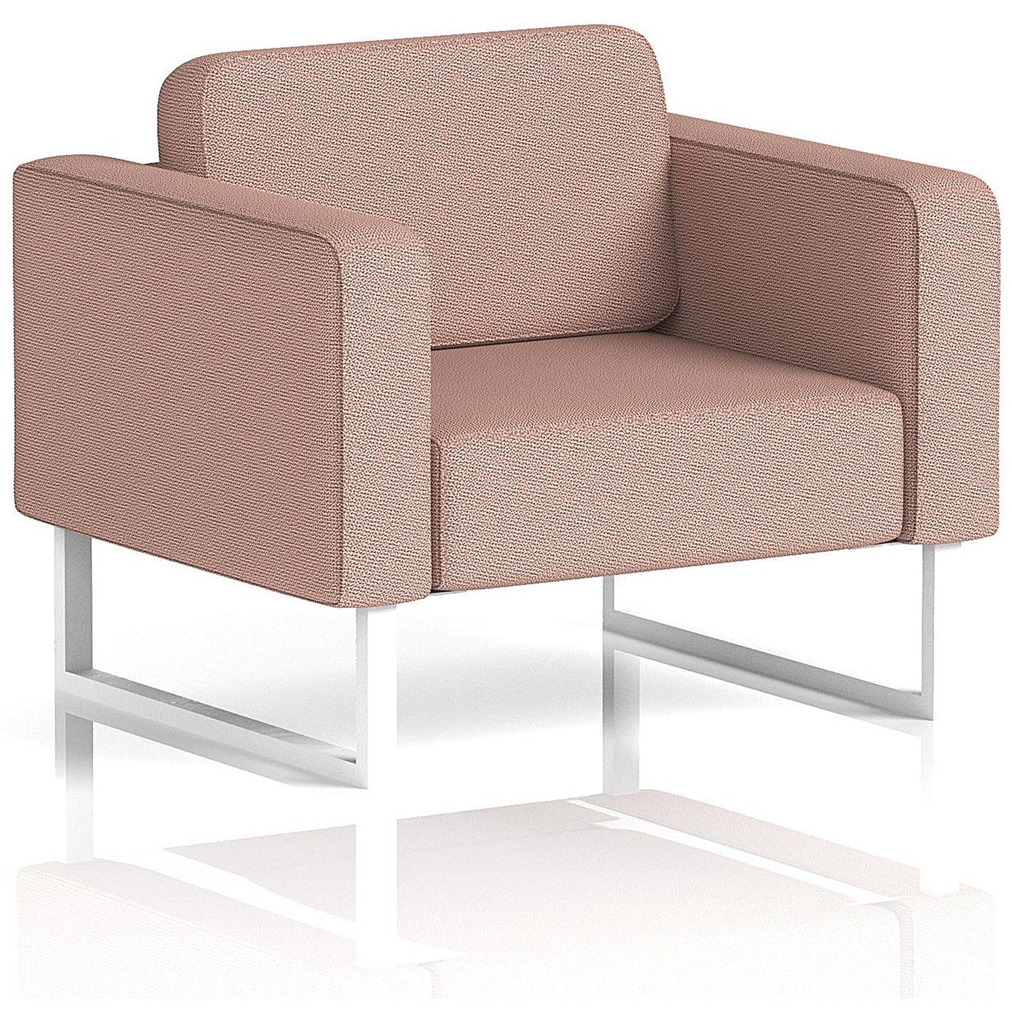 Brixworth Armchair, With White Legs, In Yoredale Fabric, Kidstone