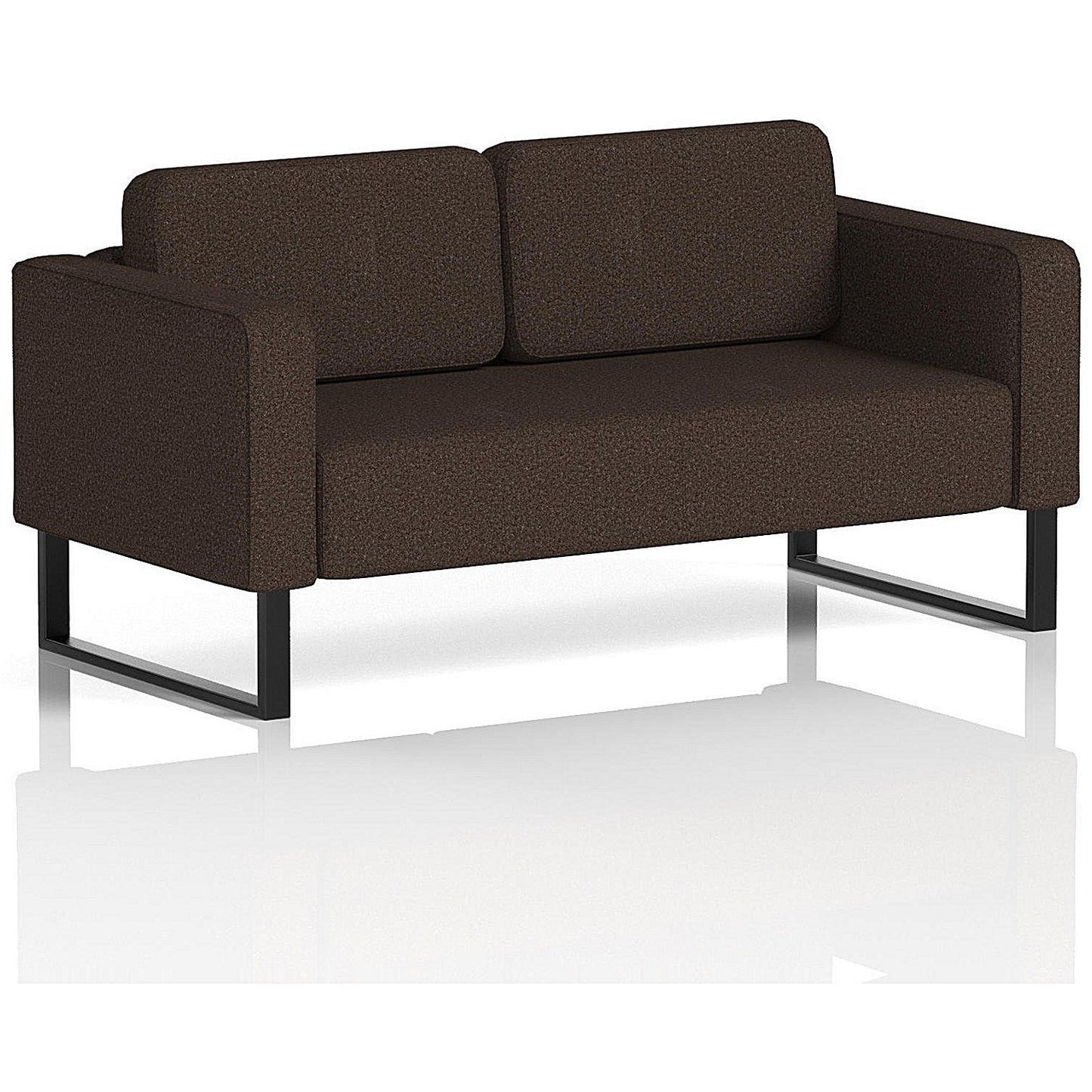 Brixworth 2 Seater Sofa, With Black Legs, In Synergy Fabric, Wed