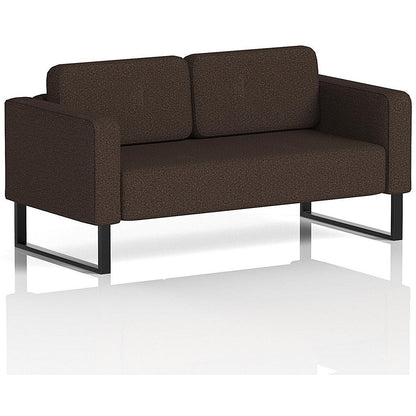 Brixworth 2 Seater Sofa, With Black Legs, In Synergy Fabric, Wed