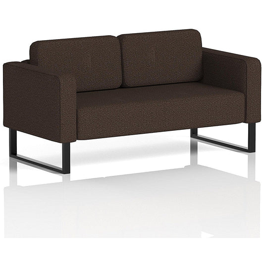 Brixworth 2 Seater Sofa, With Black Legs, In Synergy Fabric, Wed