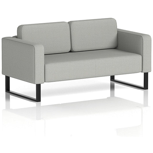 Brixworth 2 Seater Sofa, With Black Legs, In Sumi Fabric, Tokyo