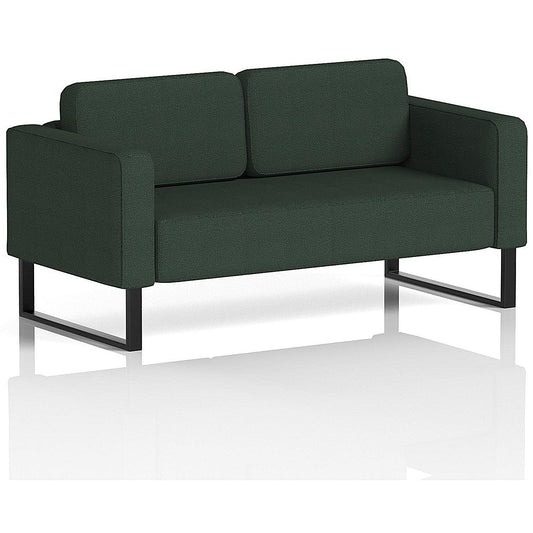 Brixworth 2 Seater Sofa, With Black Legs, In Yoredale Fabric, Ingleton