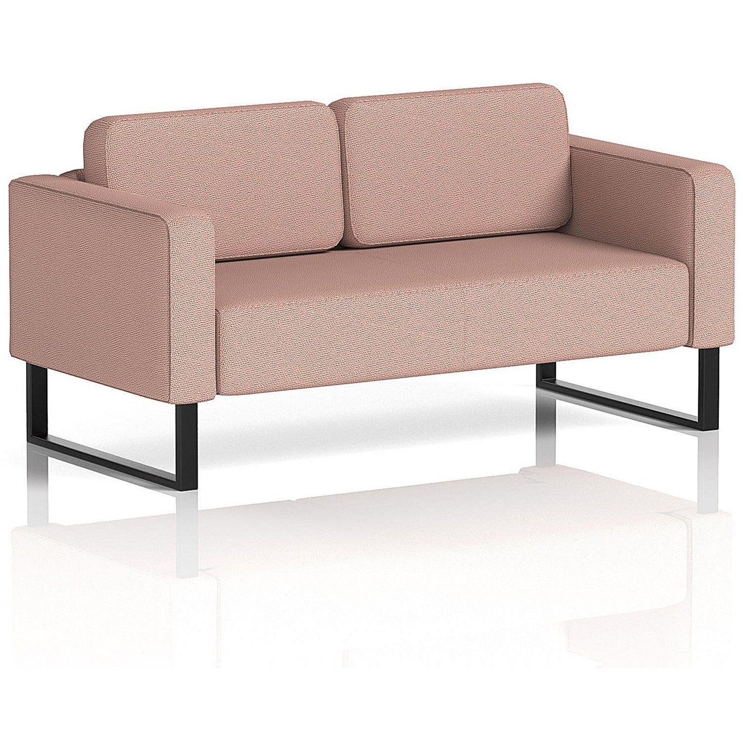 Brixworth 2 Seater Sofa, With Black Legs, In Yoredale Fabric, Kidstone