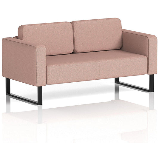 Brixworth 2 Seater Sofa, With Black Legs, In Yoredale Fabric, Kidstone