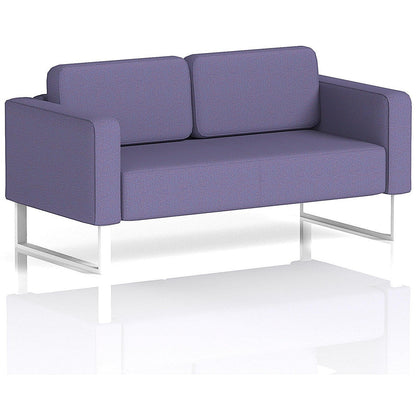 Brixworth 2 Seater Sofa, With White Legs, In Synergy Fabric, Order