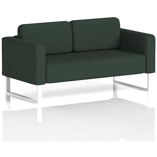 Brixworth 2 Seater Sofa, With White Legs, In Yoredale Fabric, Ingleton