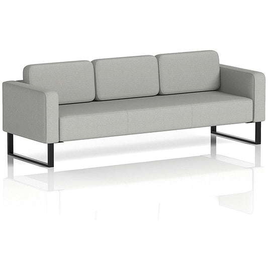 Brixworth 3 Seater Sofa, With Black Legs, In Sumi Fabric, Tokyo