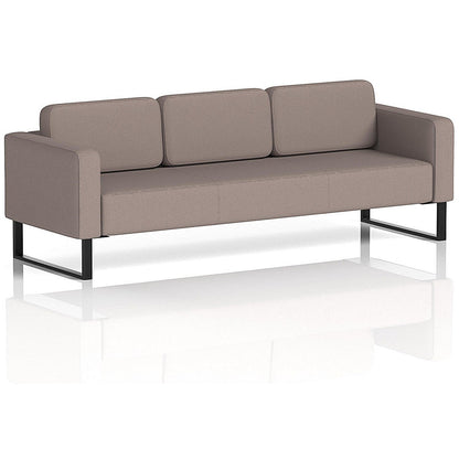 Brixworth 3 Seater Sofa, With Black Legs, In Yoredale Fabric, Settle