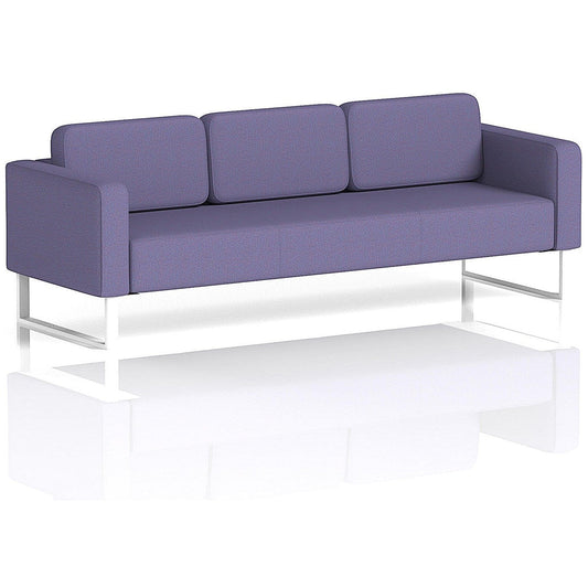 Brixworth 3 Seater Sofa, With White Legs, In Synergy Fabric, Order