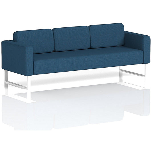 Brixworth 3 Seater Sofa, With White Legs, In Sumi Fabric, Uto