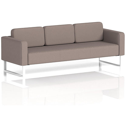 Brixworth 3 Seater Sofa, With White Legs, In Yoredale Fabric, Settle