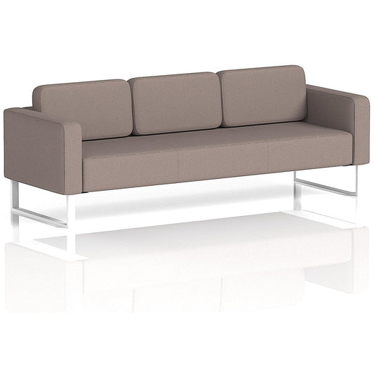 Brixworth 3 Seater Sofa, With White Legs, In Yoredale Fabric, Settle