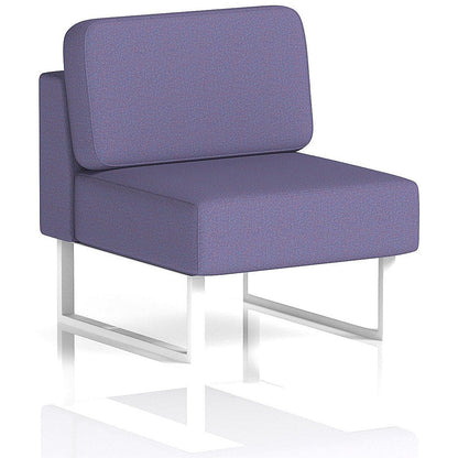 Brixworth Modular Seating Central Unit, With White Legs, In Synergy Fabric, Order