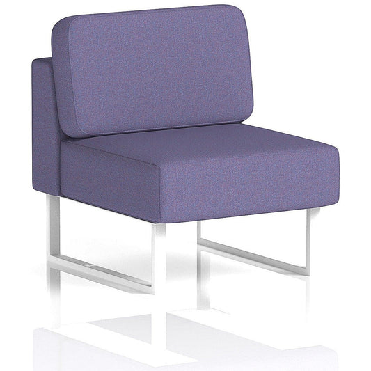 Brixworth Modular Seating Central Unit, With White Legs, In Synergy Fabric, Order