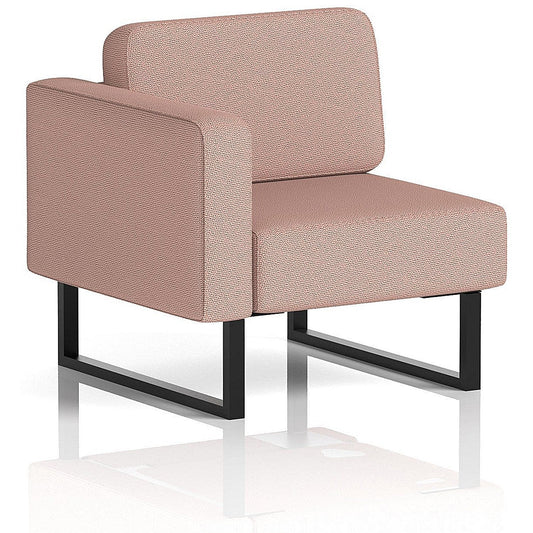 Brixworth Modular Seating Right Unit, With Black Legs, In Yoredale Fabric, Kidstone