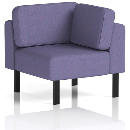 Brixworth Modular Seating Corner Unit, With Black Legs, In Synergy Fabric, Order