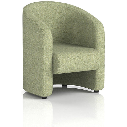 Lamport Armchair, With Black Feet, In Rivet Fabric, Burnish