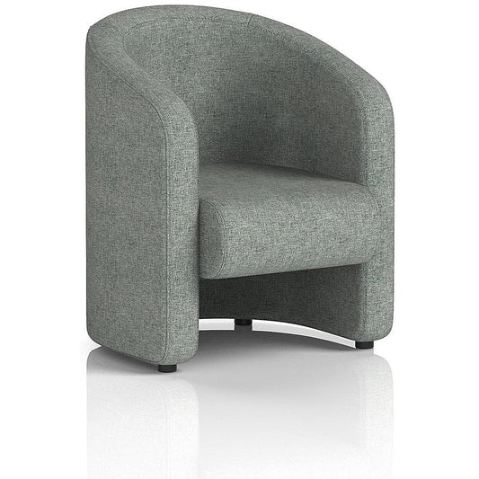 Lamport Armchair, With Black Feet, In Rivet Fabric, Prime