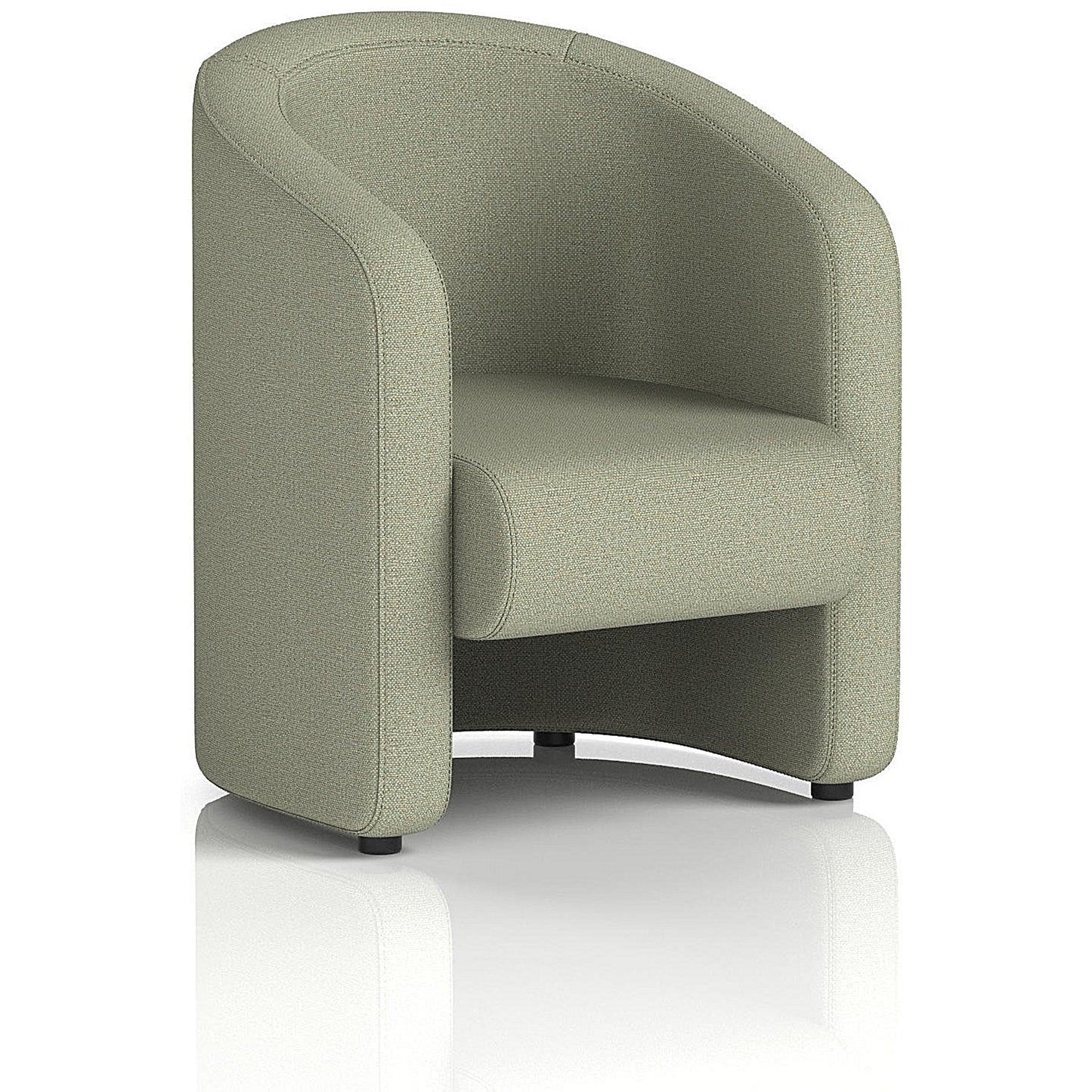 Lamport Armchair, With Black Feet, In Main Line Flax Fabric, Newbury