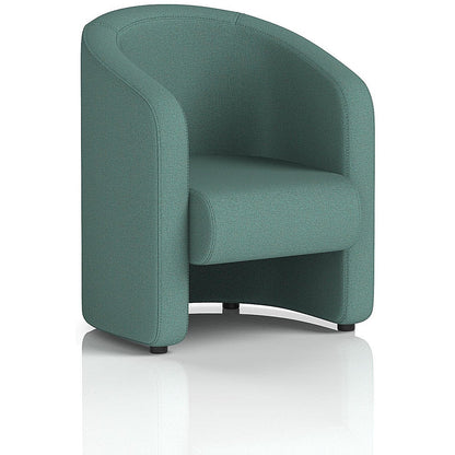 Lamport Armchair, With Black Feet, In Sumi Fabric, Handa
