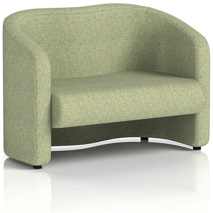 Lamport 2 Seater Sofa, With Black Feet, In Rivet Fabric, Burnish