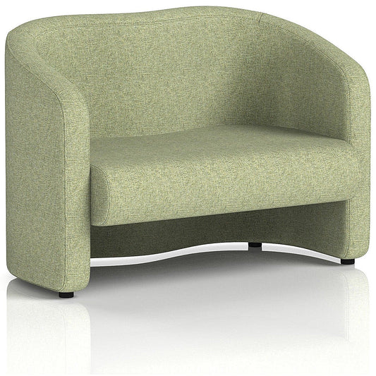 Lamport 2 Seater Sofa, With Black Feet, In Rivet Fabric, Burnish