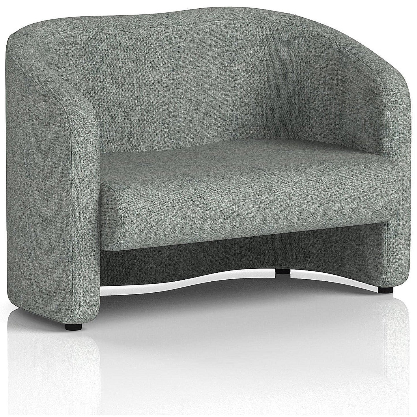 Lamport 2 Seater Sofa, With Black Feet, In Rivet Fabric, Prime