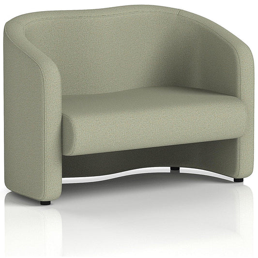 Lamport 2 Seater Sofa, With Black Feet, In Main Line Flax Fabric, Newbury