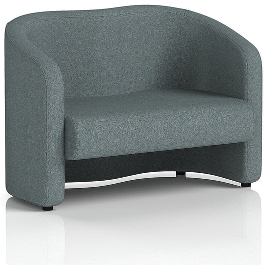 Lamport 2 Seater Sofa, With Black Feet, In Main Line Flax Fabric, Westminster