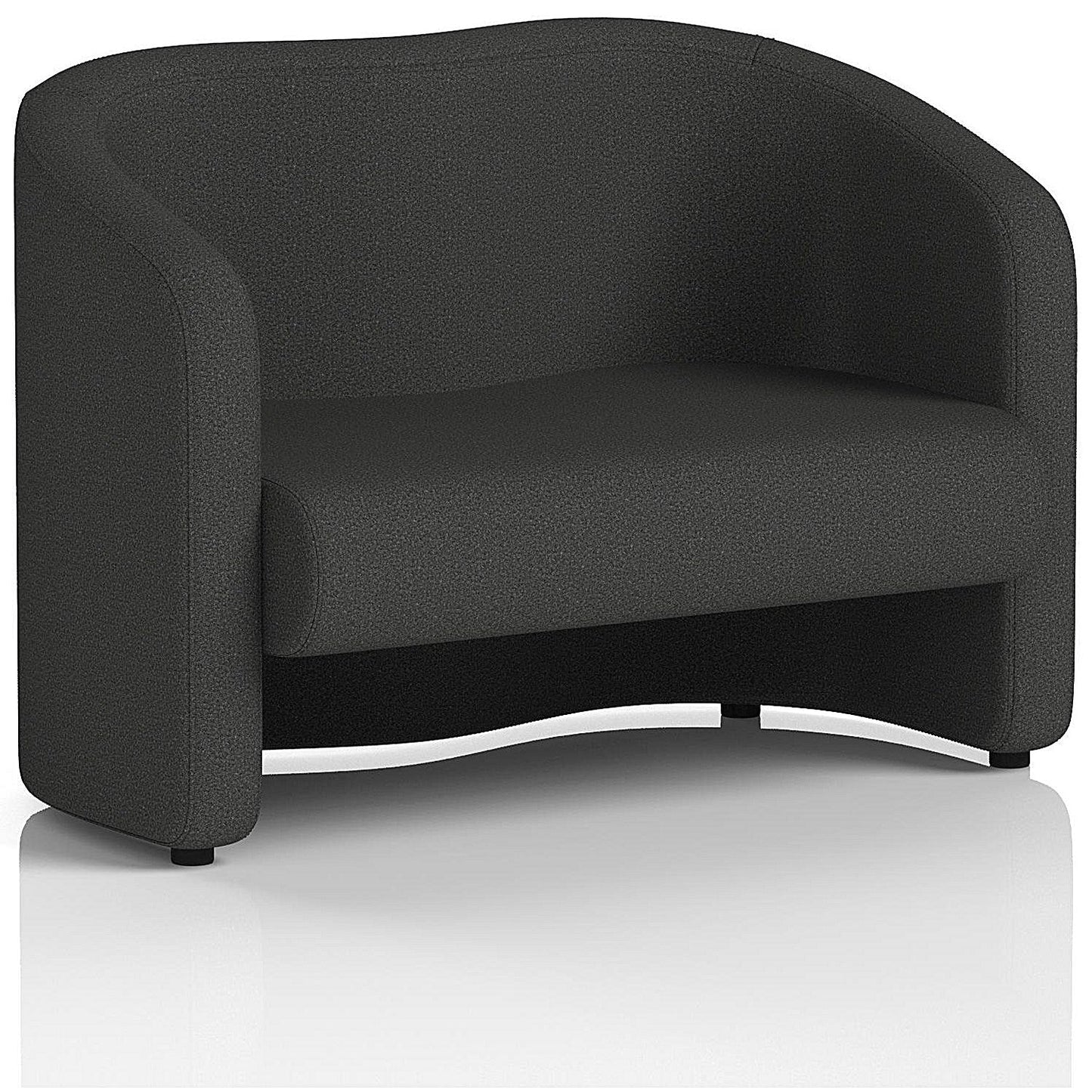Lamport 2 Seater Sofa, With Black Feet, In Synergy Fabric, Mix