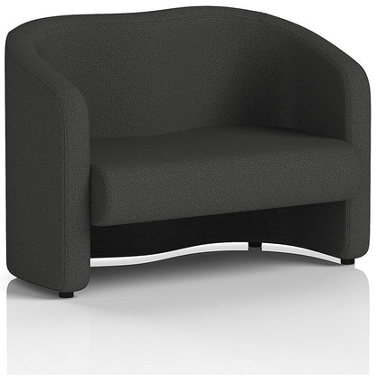 Lamport 2 Seater Sofa, With Black Feet, In Synergy Fabric, Mix
