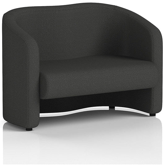 Lamport 2 Seater Sofa, With Black Feet, In Synergy Fabric, Mix